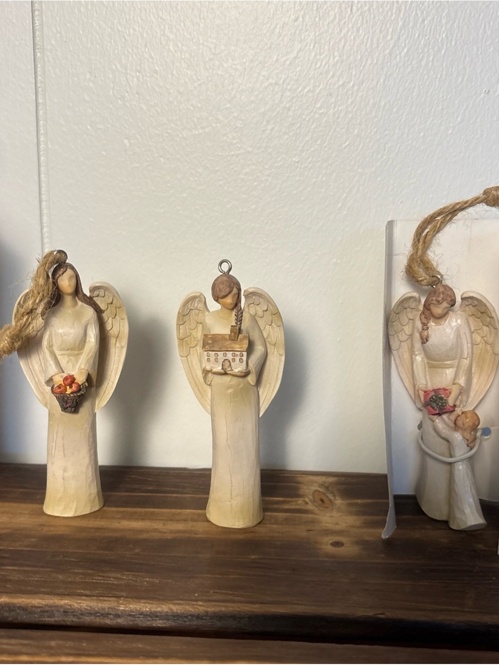 Seagull Studios Guardin Heart Angels ornaments Set Of 3 Holidays